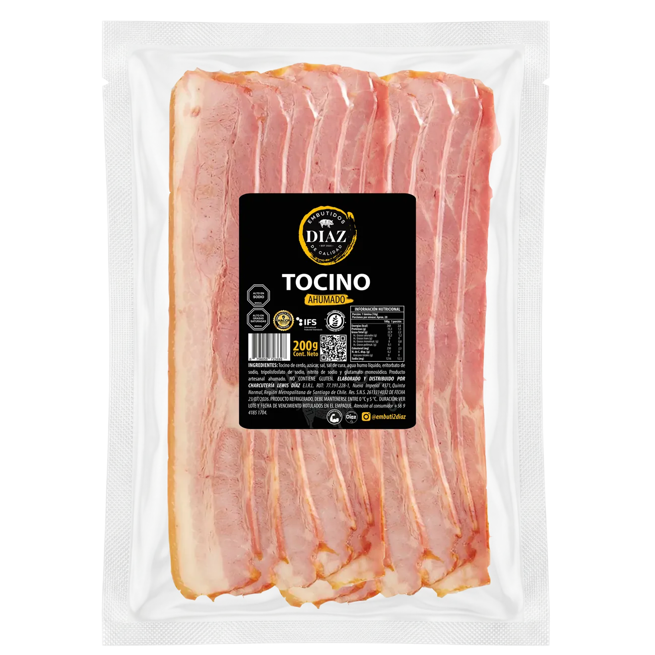 Tocino ahumado Embutidos Díaz